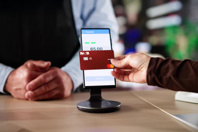 Monroe Savings bank Debit Card tapping to Pay